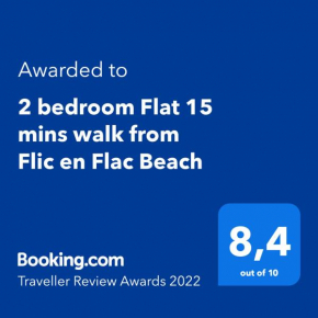 2 bedroom Flat 15 mins walk from Flic en Flac Beach, Flic En Flac
